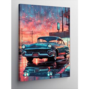 Kanvas Tablo Klasik Araba 100x140 cm