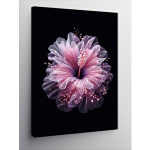 Kanvas Tablo Pembe Çiçek 70x100 cm