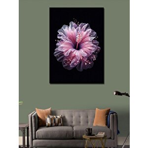 Kanvas Tablo Pembe Çiçek 70x100 cm
