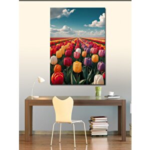Kanvas Tablo Renkli Çiçek Tarlası 70x100 cm