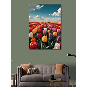 Kanvas Tablo Renkli Çiçek Tarlası 70x100 cm