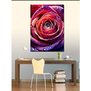 Kanvas Tablo Kırmızı Gül 100x140 cm