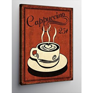 Kanvas Tablo Cappuccino Kahve Temalı 70x100 cm