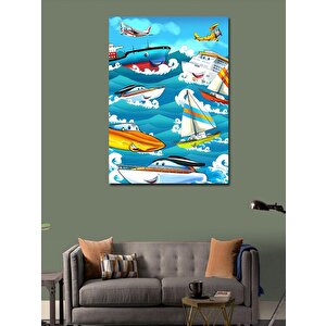 Kanvas Tablo Gülen Yüzlü Gemiler 70x100 cm