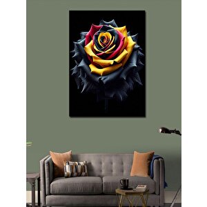 Kanvas Tablo Rengarenk Gül 100x140 cm