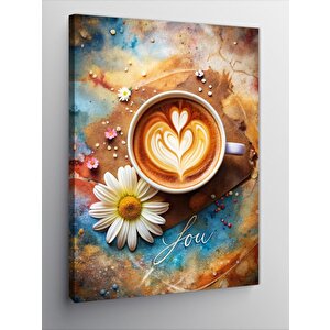 Kanvas Tablo Kahve Temalı 70x100 cm