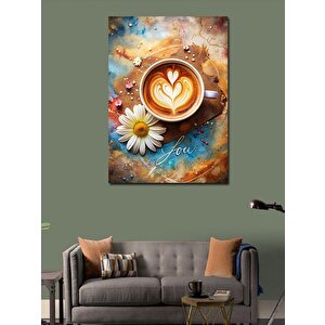 Kanvas Tablo Kahve Temalı 70x100 cm