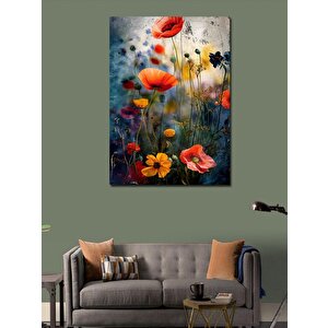 Kanvas Tablo Gelincik Çiçekleri 70x100 cm