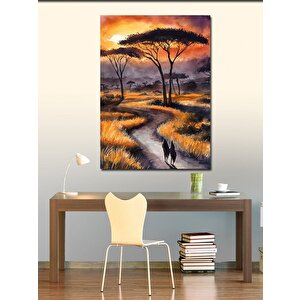 Kanvas Tablo Gün Doğumu Afrika 70x100 cm