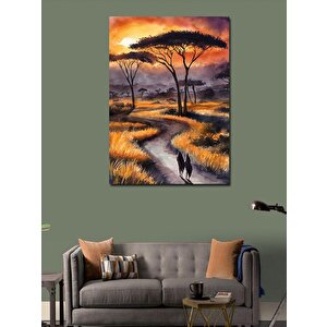 Kanvas Tablo Gün Doğumu Afrika 70x100 cm