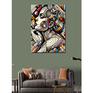Kanvas Tablo Renkli Soyut Kadın 70x100 cm