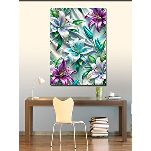 Kanvas Tablo Renkli Çiçekler 70x100 cm