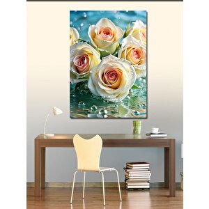 Kanvas Tablo Beyaz Güller 70x100 cm