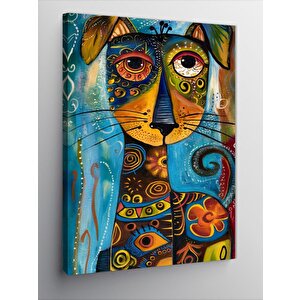 Kanvas Tablo Desenli Köpek 100x140 cm