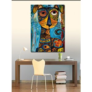 Kanvas Tablo Desenli Köpek 100x140 cm