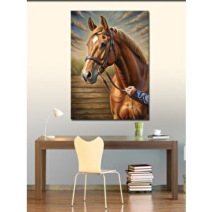 Kanvas Tablo Kahverengi Asil At 70x100 cm