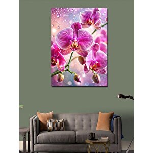 Kanvas Tablo Pembe Çiçekler 100x140 cm