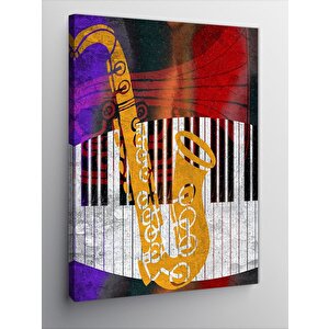 Kanvas Tablo Jazz Caz Müzik Temalı