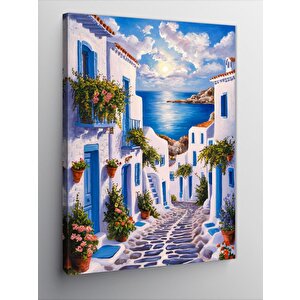 Kanvas Tablo Bodrum Evleri 70x100 cm