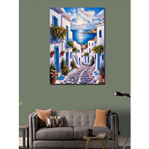 Kanvas Tablo Bodrum Evleri 70x100 cm