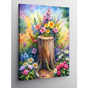 Kanvas Tablo Renkli Çiçekler 100x140 cm