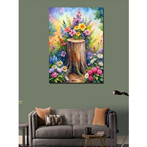 Kanvas Tablo Renkli Çiçekler 100x140 cm