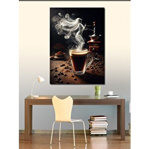 Kanvas Tablo Sıcak Kahve Fincanı 70x100 cm
