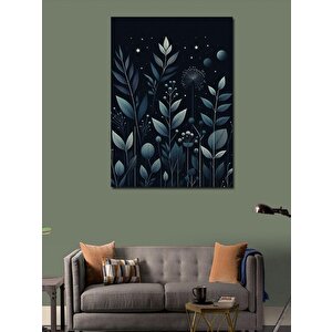 Kanvas Tablo Çiçekler Ve Yıldızlar 70x100 cm