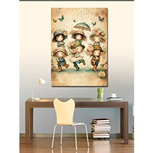 Kanvas Tablo Pembe Çiçekler 70x100 cm