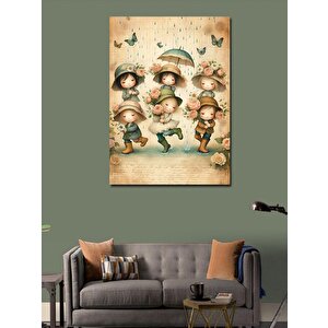 Kanvas Tablo Pembe Çiçekler 70x100 cm