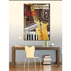 Kanvas Tablo Jazz Caz  Müzik Temalı
