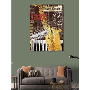 Kanvas Tablo Jazz Caz  Müzik Temalı