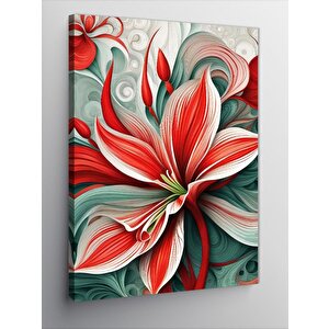 Kanvas Tablo Kırmızı Çiçek 70x100 cm
