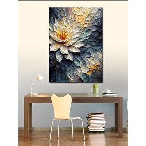 Kanvas Tablo Duvar Boyası Görünümlü Çiçek 100x140 cm