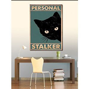 Kanvas Tablo Stalker Kedi 70x100 cm