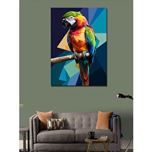 Kanvas Tablo Renkli Papağan 100x140 cm
