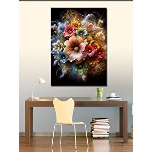 Kanvas Tablo Renkli Çiçekler 100x140 cm