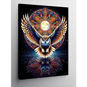 Kanvas Tablo Truval Desen Uçan Baykuş 70x100 cm