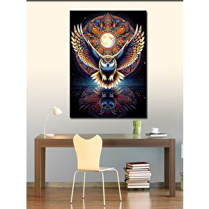 Kanvas Tablo Truval Desen Uçan Baykuş 70x100 cm