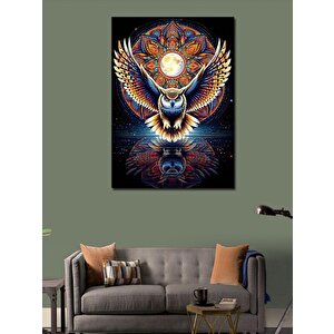 Kanvas Tablo Truval Desen Uçan Baykuş 70x100 cm