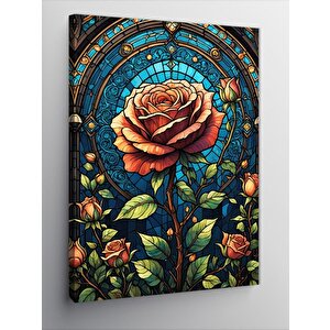 Kanvas Tablo Kırmızı Gül 100x140 cm