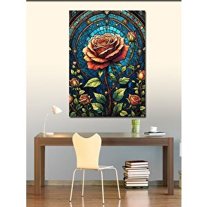 Kanvas Tablo Kırmızı Gül 100x140 cm