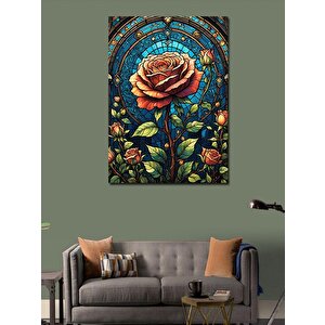 Kanvas Tablo Kırmızı Gül 100x140 cm