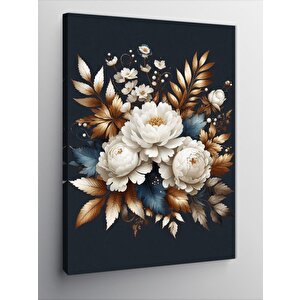 Kanvas Tablo Beyaz Çiçekler 70x100 cm