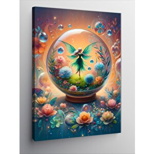 Kanvas Tablo Cam Fanustaki Peri 100x140 cm