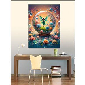 Kanvas Tablo Cam Fanustaki Peri 100x140 cm