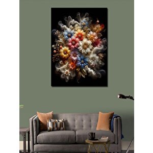 Kanvas Tablo Renkli Çiçekler 100x140 cm