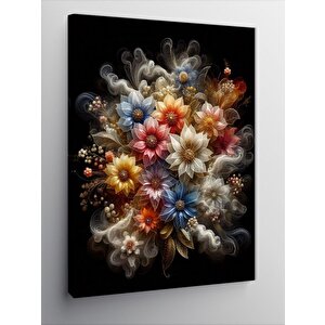 Kanvas Tablo Renkli Çiçekler 70x100 cm