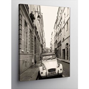 Kanvas Tablo Retro Araba Ve Sokak 70x100 cm