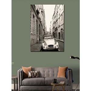 Kanvas Tablo Retro Araba Ve Sokak 70x100 cm
